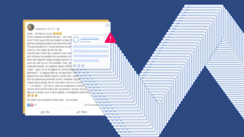 Avertisment pe Facebook: Nu da mai departe mesajul cu postări blocate