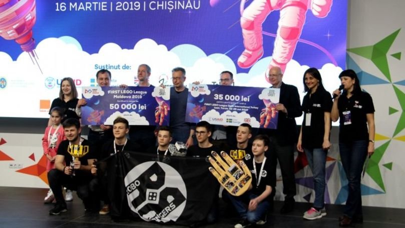 Câștigătorii concursului de robotică First Lego League Moldova 2019 au fost premiați