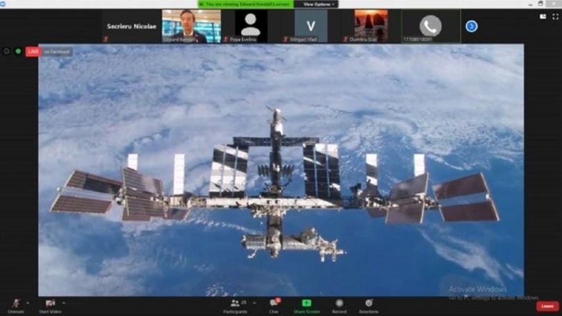 Elevi din R. Moldova, în discuție cu astronauții de pe Stația Spațială