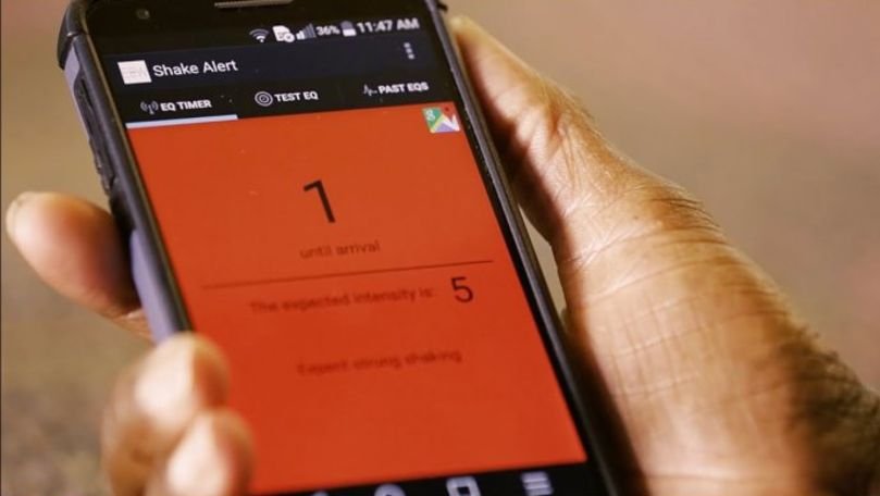 Google a lansat un sistem de alertă în caz de cutremur pentru smartphone