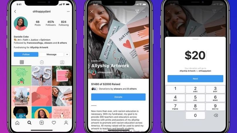 Instagram testează o nouă funcție de strângere de fonduri