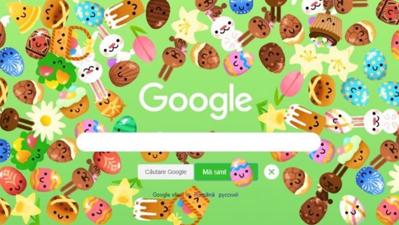 Ouă colorate, cozonaci și flori interactive. Google omagiază cu un Doodle special sărbătorile pascale