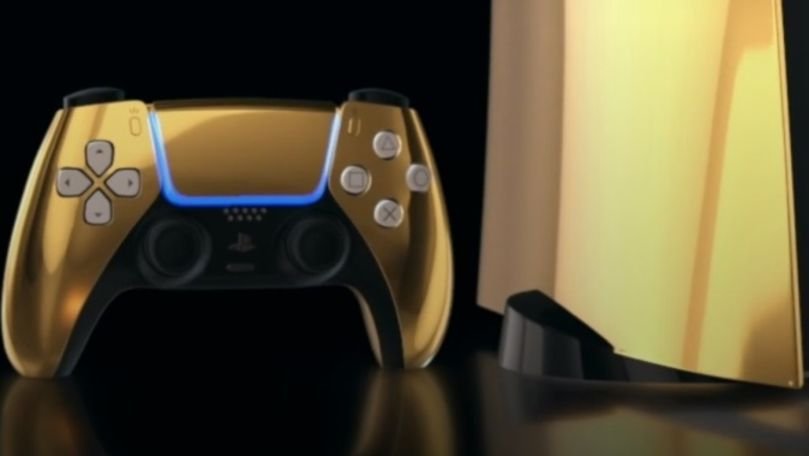 PlayStation 5 de lux: 9.000 de euro pe o consolă placată cu aur