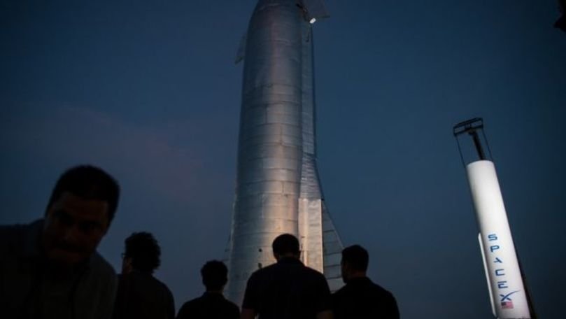 Racheta grea Starship a SpaceX, filmată cum a explodat pe poligon