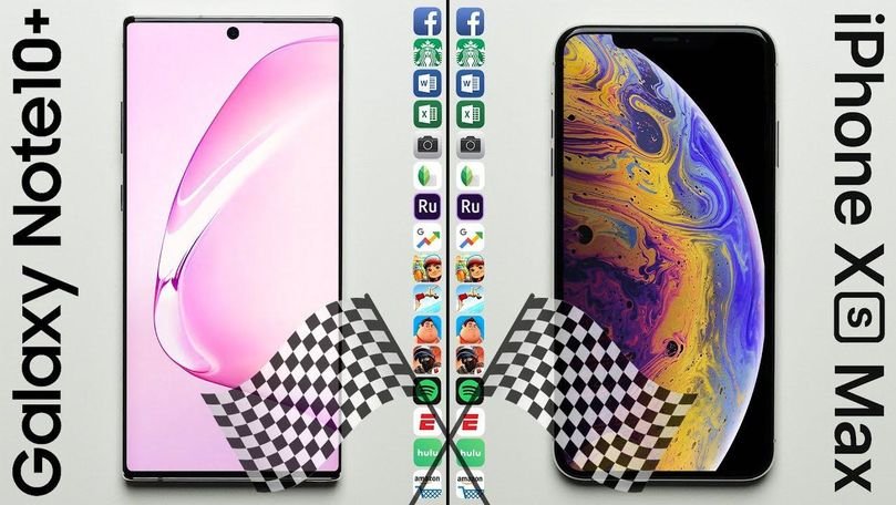 Samsung Galaxy Note 10+ versus iPhone XS Max: Care este mai rapid