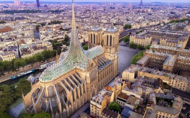 FOTO Proiect futurist pentru restaurarea Catedralei Notre-Dame din Paris